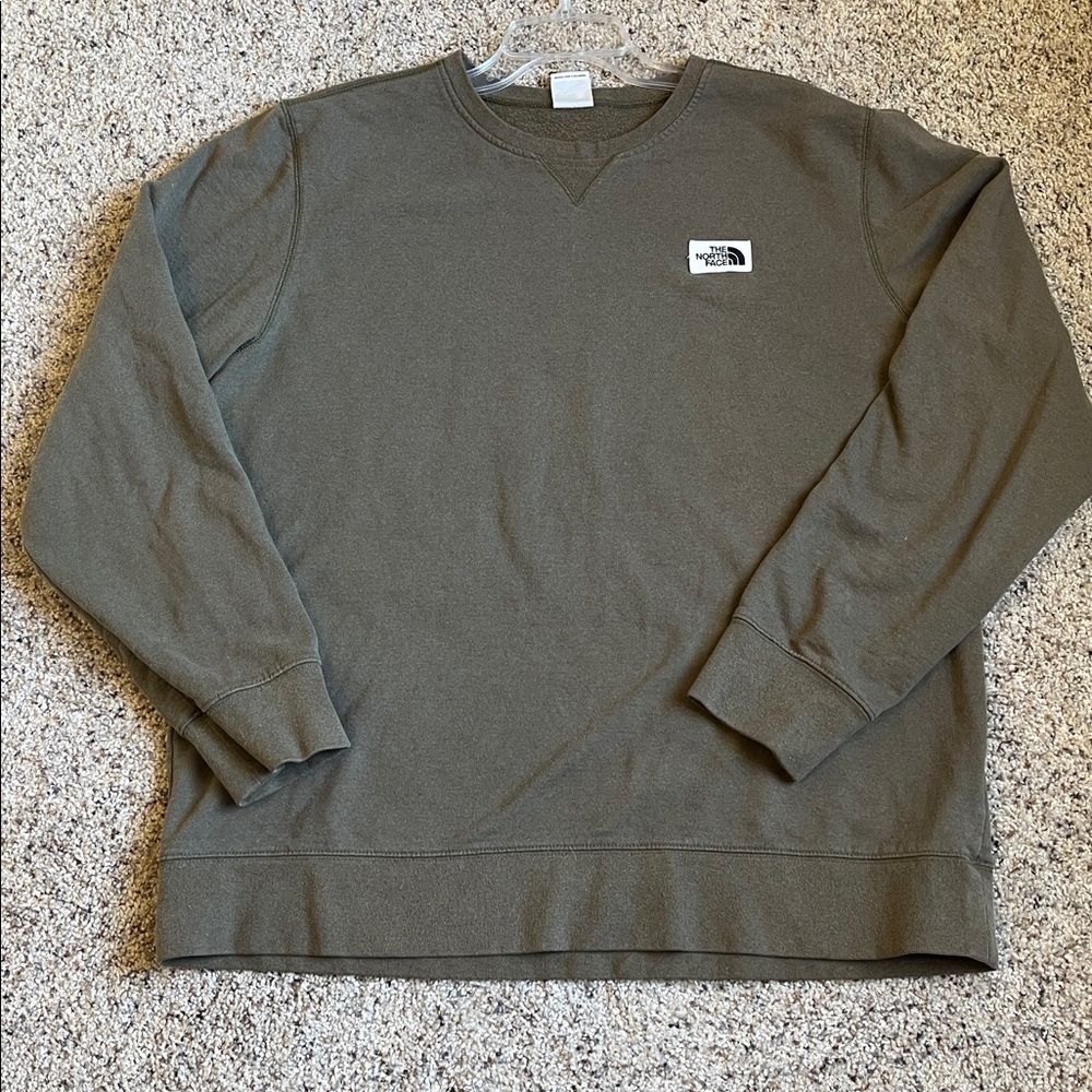 The North Face Men XLarge Sweatshirt Olive Green Gorpcore Activewear Classic - Picture 5 of 8